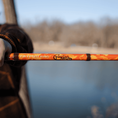 Catfish Pro Orange Dragon Fire Casting Glow Rod