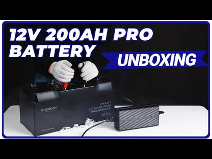 Renogy 12V 200Ah Pro Smart Lithium Iron Phosphate Battery w/Bluetooth & Self-heating Function