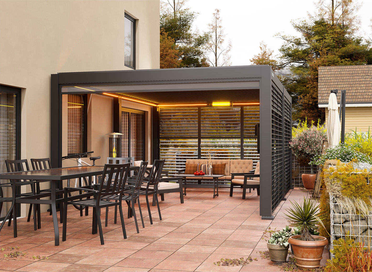 Privacy Shutter Walls