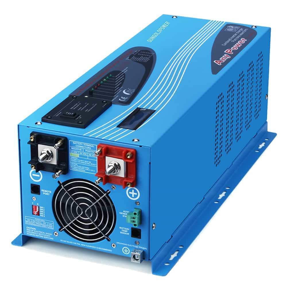 SunGoldPower 3000W DC 24V Pure Sine Wave Inverter With Charger