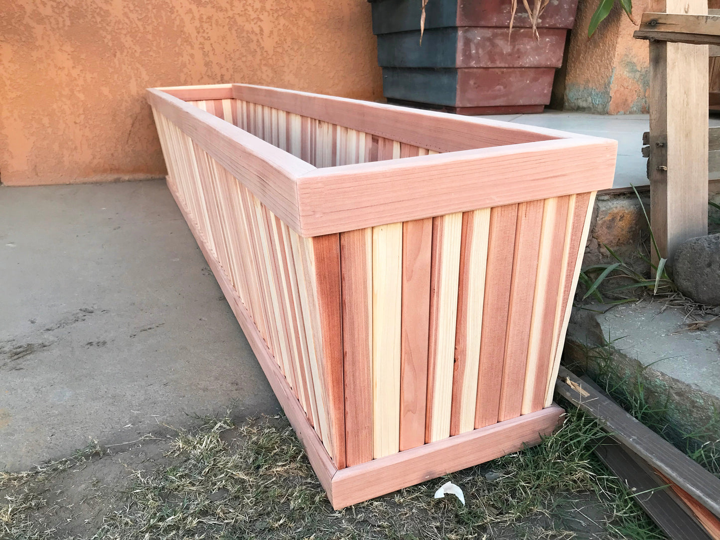 Best Redwood San Clemente Tapered Redwood Planter Box
