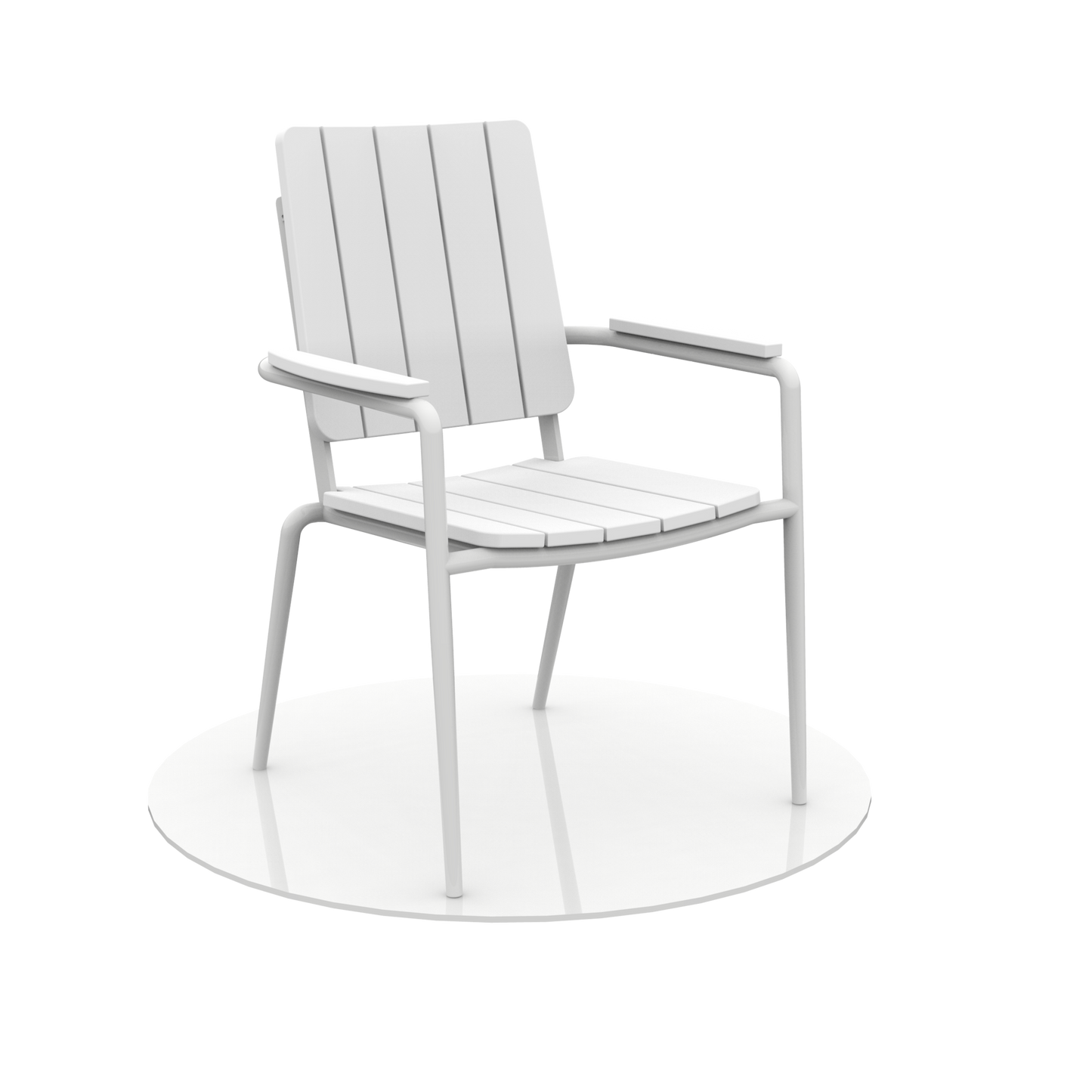 Seaside Casual Poly HIP Stackable Dining Arm Chair