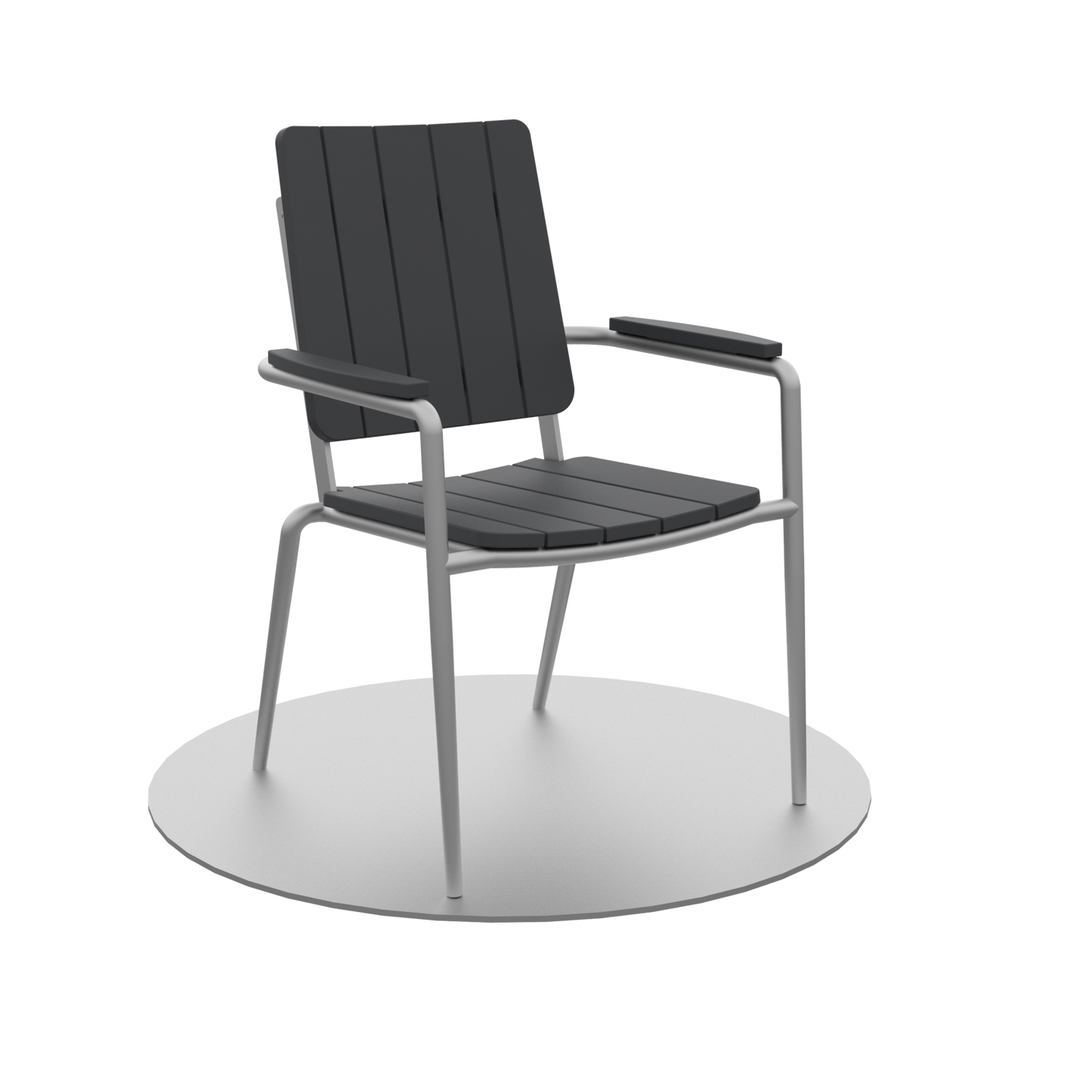 Seaside Casual Poly HIP Stackable Dining Arm Chair