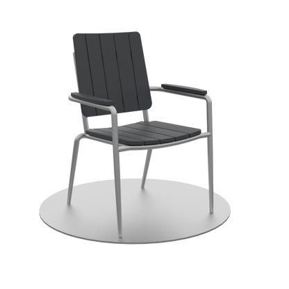 Seaside Casual Poly HIP Stackable Dining Arm Chair