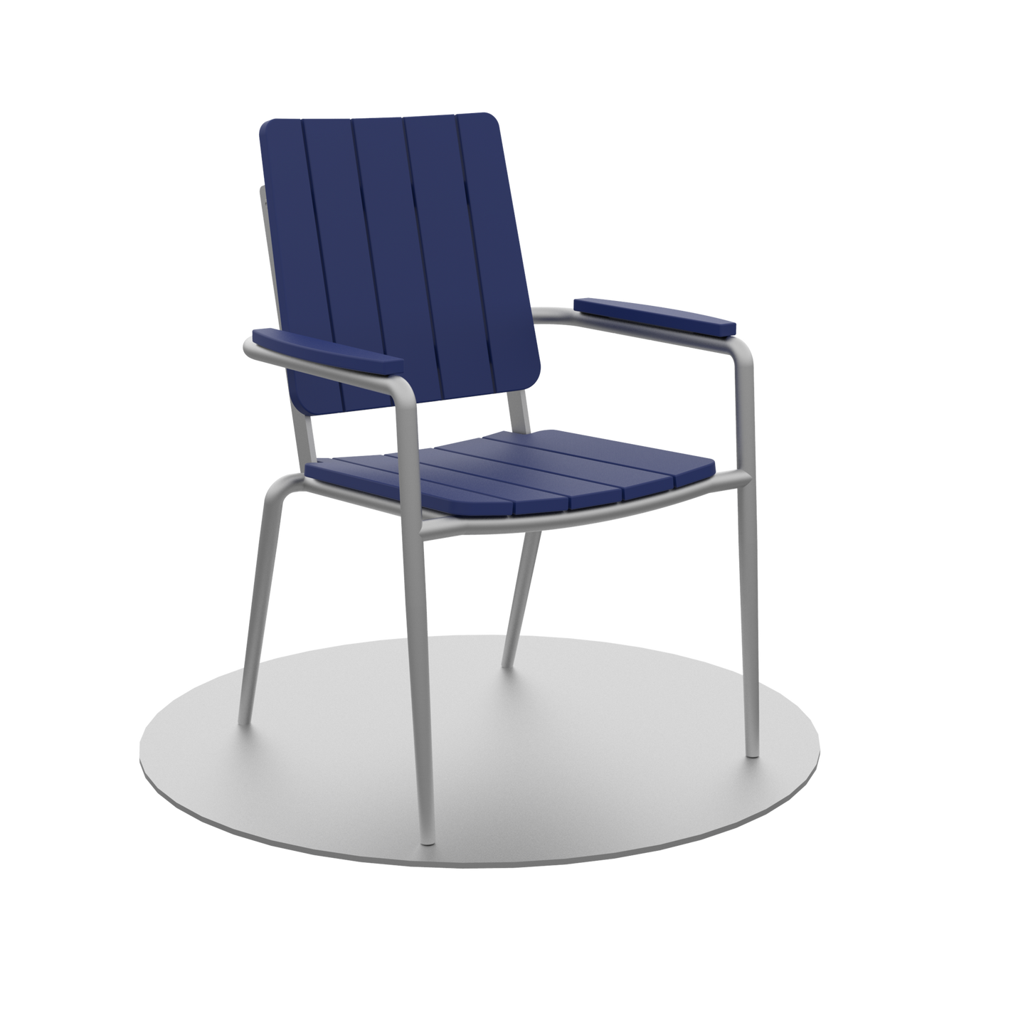 Seaside Casual Poly HIP Stackable Dining Arm Chair