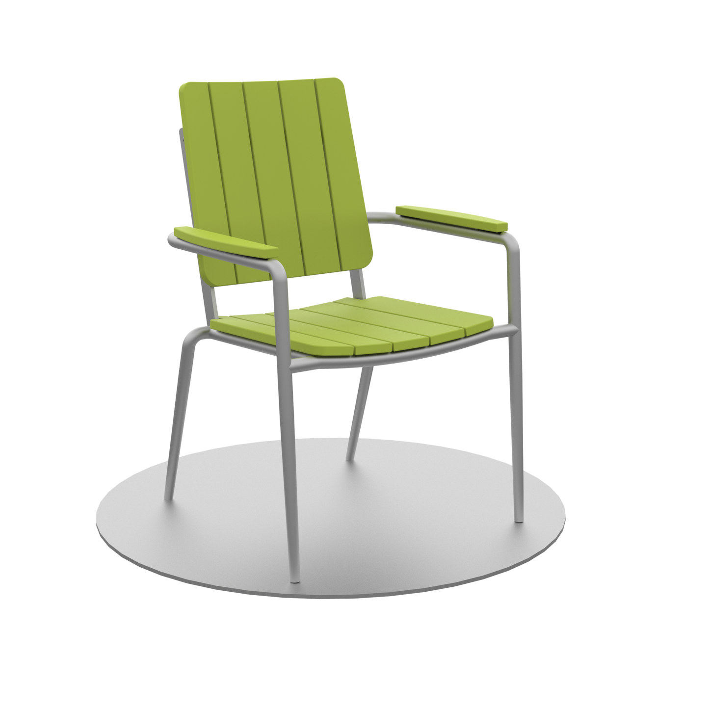 Seaside Casual Poly HIP Stackable Dining Arm Chair