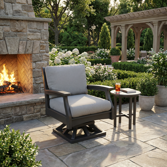 Berlin Gardens Classic Terrace Swivel Rocker Group B Fabric
