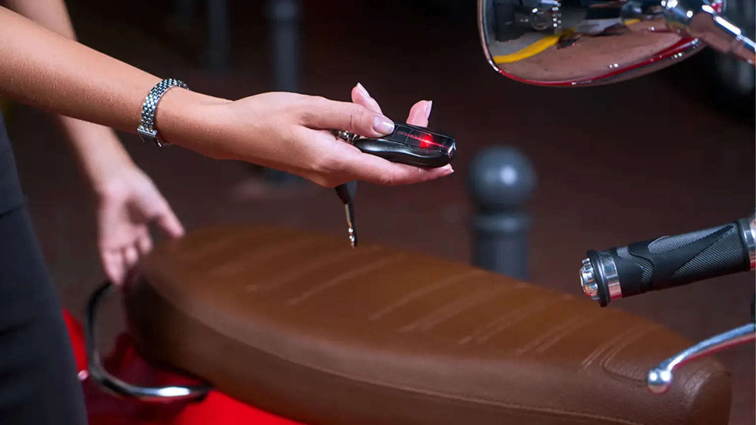 Dual Security System: Key + Remote Fob