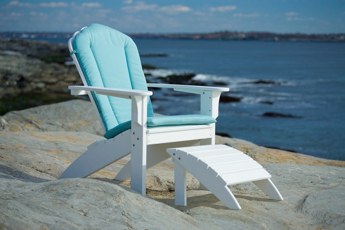 Seaside Casual Coastline Harbor View Foot Stool